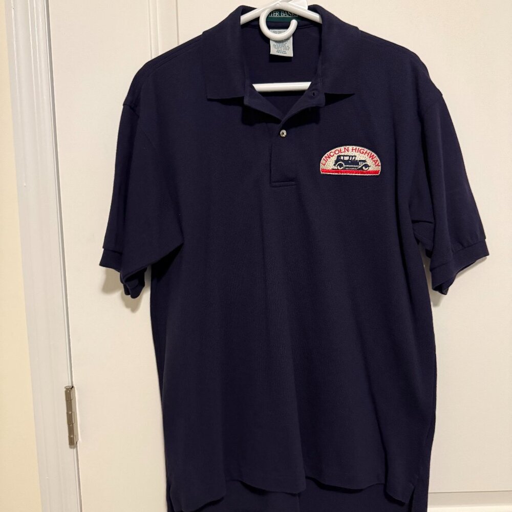 Men’s Short Sleeve Vintage Navy Polo- M